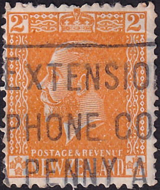  1916  . King George V 2d .  0,50  (2)